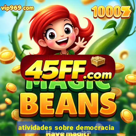 atividades sobre democracia